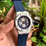 Audemars Piguet Chronograph Silver Blue Steel First Copy Watch