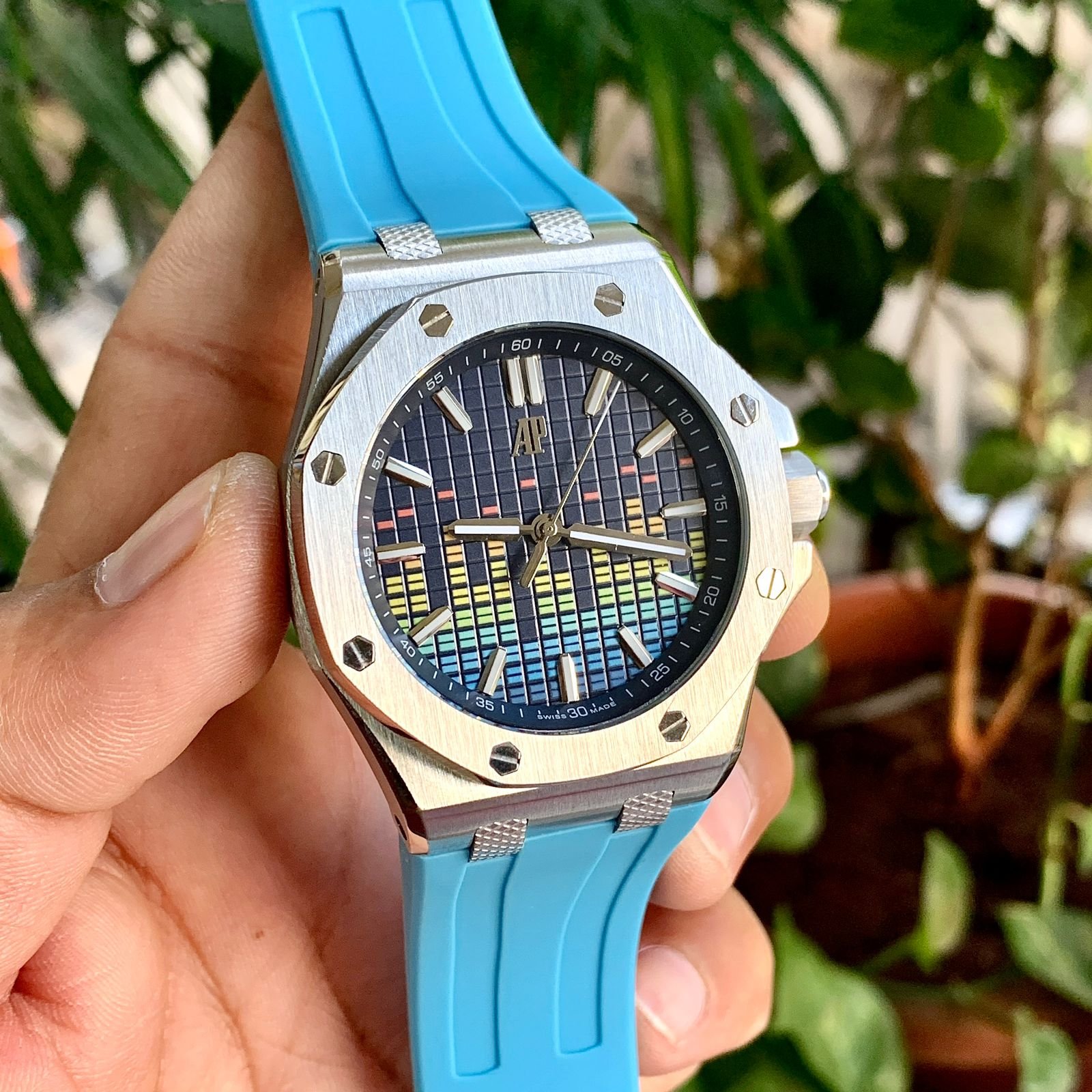 Audemars-Piguet-Offshore-Music-Edition-Sky-Blue-1-laziofy Audemars Piguet Offshore Music Edition Sky Blue First Copy Watch - Image 1
