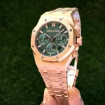 Audemars Piguet Royal Oak Chronograph Rosegold Green Dial - Image 2