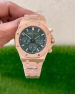 Audemars Piguet Royal Oak Chronograph Rosegold Green Dial - Image 3