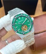 Audemars Piguet Royal Oak Flying Tourbillon Green Diamond Bezel - Image 2