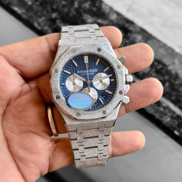 Audemars Piguet Royal Oak Frosted Chronograph Blue Dial