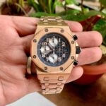 Audemars Piguet Royal Oak Offshore Chrono Rose Gold Black First Copy Watch