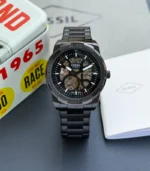 Fossil Bronson Black Skeleton Dial First Copy Watch