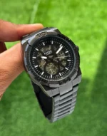 Fossil Bronson Black Skeleton Dial First Copy Watch - Image 2