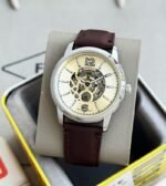 Fossil Heritage Skeleton Cream Dial First Copy Watch