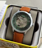 Fossil Townsman Skeleton Automatic Green First Copy Watch