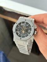 Hublot Big Bang Chronograph Grey White Dial First Copy Watch - Image 2