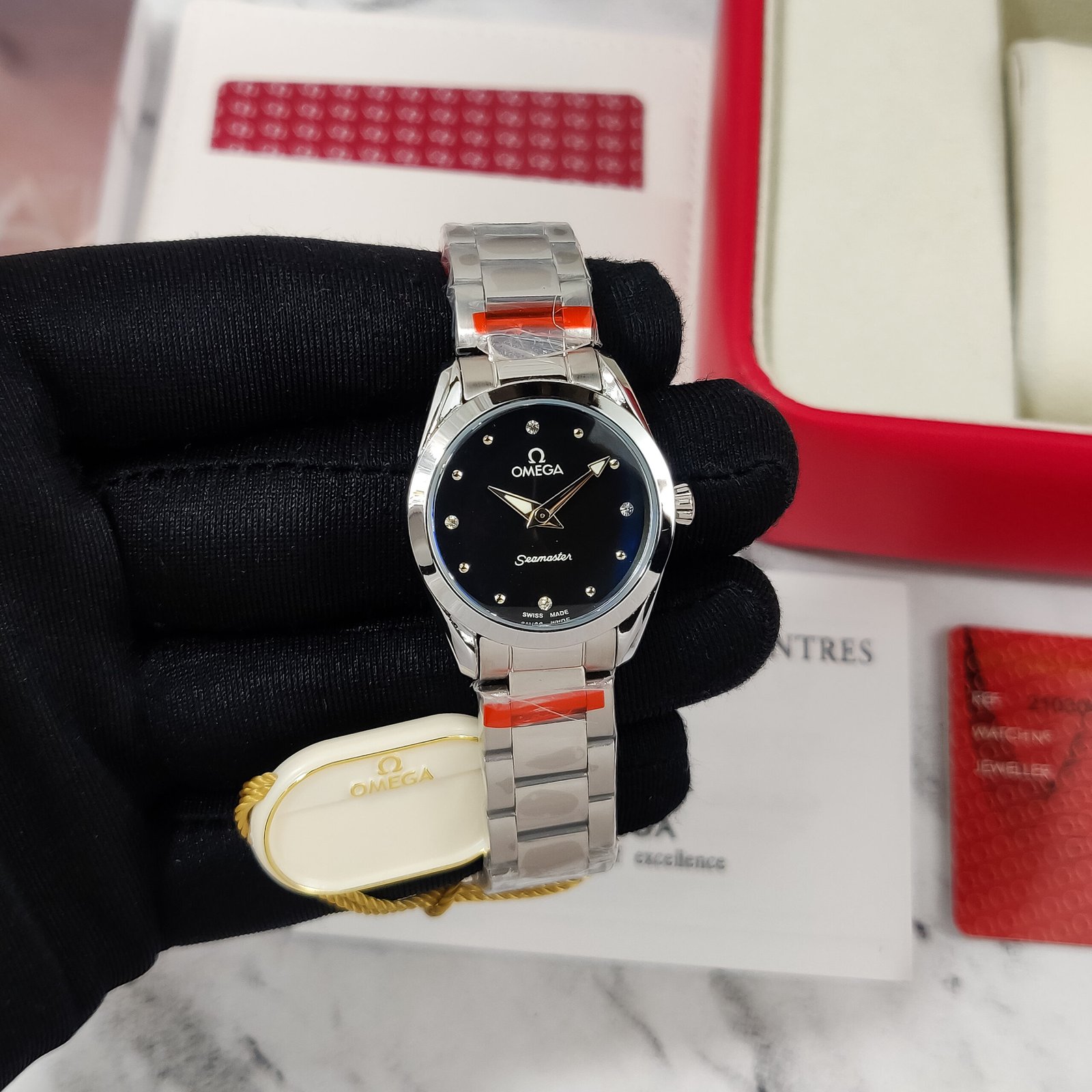 Omega-Aqua-Terra-150M-Black-1-laziofy Omega Aqua Terra 150M Black First Copy Watch - Image 1