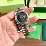 Rolex Datejust Grey Quartz First Copy Watch - Image 2