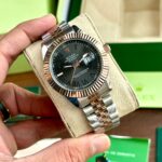 Rolex Datejust Grey Quartz First Copy Watch - Image 4