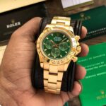 Rolex Daytona Rose Gold Green Dial First Copy Watch