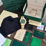 Rolex Daytona Rose Gold Green Dial First Copy Watch - Image 2