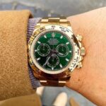 Rolex Daytona Rose Gold Green Dial First Copy Watch - Image 5
