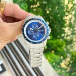 Fossil Autocross Silver Blue Chronograph Watch - Image 5