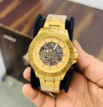 Fossil Bronson Automatic Gold Watch