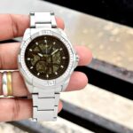 Fossil Bronson Automatic Silver 44mm Watch