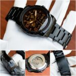 Fossil Bronson ME3256 Black Steel Automatic First Copy Watch - Image 5