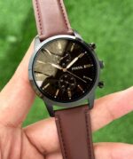 Fossil Championship Chronograph Brown Leather Watch - Image 2