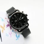 Fossil Commuter Chronograph Black Leather Watch for Men