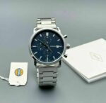 Fossil FS Chronograph Silver and Blue Dial First Copy Watch