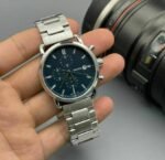 Fossil FS Chronograph Silver and Blue Dial First Copy Watch - Image 2