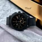 Fossil FS4656 Matte Black Chronograph First Copy Watch - Image 2