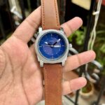 Fossil FS5920 Men's Blue Dial Watch with Leather Strap