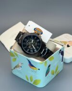 Fossil FSA Black Skeleton Automatic First Copy Watch - Image 2