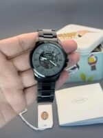 Fossil FSA Black Skeleton Automatic First Copy Watch - Image 2