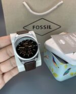 Fossil FSA Brown Automatic Leather Watch