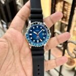 Fossil GMT Dive Blue Rubber Strap Watch