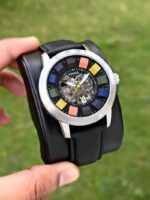 Fossil Grant Automatic Skeleton Watch With Rainbow Dial - Image 2