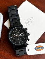 Fossil Grant Chrono Black Dial Men's Watch - Image 2