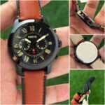 Fossil Grant Chronograph Black Dial First Copy Watch - Image 4