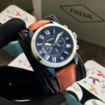 Fossil Grant Chronograph Blue Dial Men's First Copy Watch