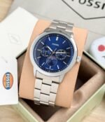 Fossil Grant Chronograph Silver and Blue First Copy Watch