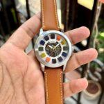Fossil Grant Multicolor Skeleton Automatic First Copy Watch