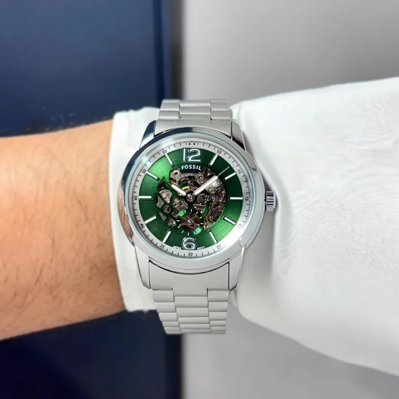 Fossil-Heritage-Automatic-Skeleton-Green-Dial-Watch-1-laziofy Fossil Heritage Automatic Skeleton Green Dial First Copy Watch - Image 1