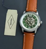 Fossil Heritage Green Skeleton Dial Automatic First Copy Watch