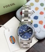 Fossil Heritage Silver Blue Dial First Copy Watch - Image 3