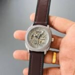 Fossil Modern Machine LiteHide Silver 45mm First Copy Watch - Image 3