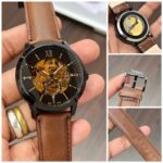 Fossil Modern Machine ME3154 Brown Skeleton First Copy Watch - Image 2
