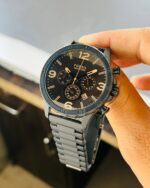 Fossil Nate Chronograph Black Dial First Copy Watch - Image 2