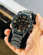 Fossil Nate Chronograph Black Dial First Copy Watch - Image 3