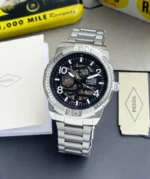 Fossil Skeleton Dial Silver Stainless Steel First Copy Watch