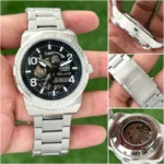 Fossil Skeleton Dial Silver Stainless Steel First Copy Watch - Image 4