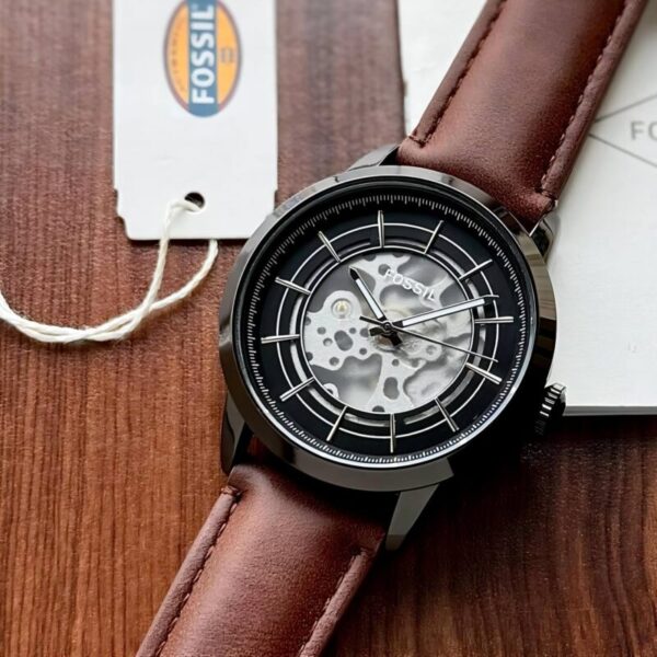Fossil Townsman Grey Skeleton Automatic Watch