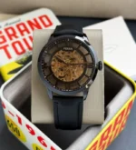 Fossil Townsman Skeleton Black Dial First Copy Watch