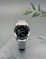 Omega Automatic Men's Black Dial First Copy Watch